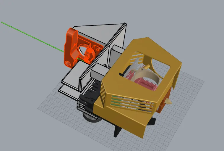Giá đỡ extruder MK8 cho máy in CR6 Max trực tiếp