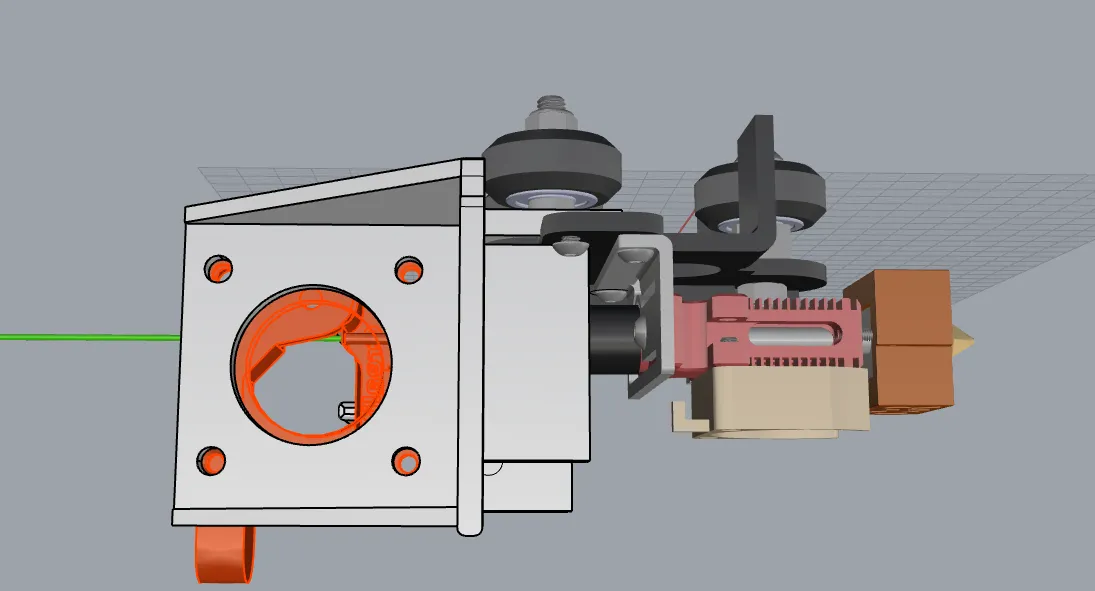 Giá đỡ extruder MK8 cho máy in CR6 Max trực tiếp