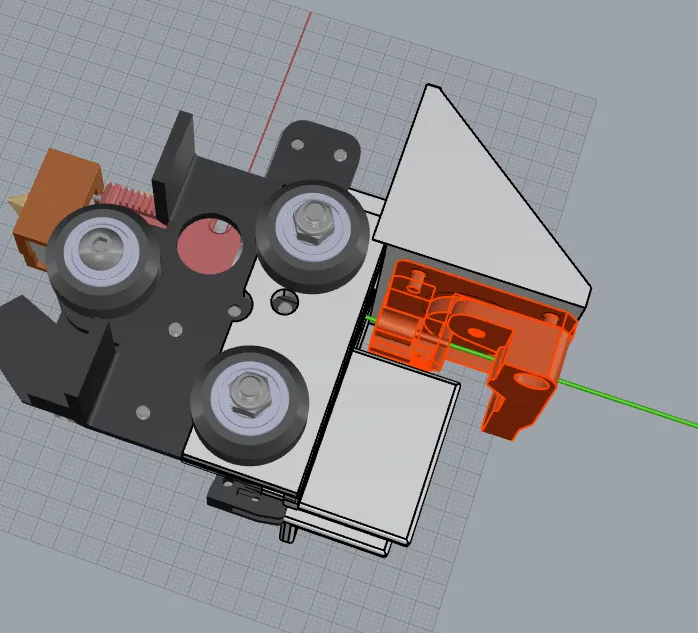 Giá đỡ extruder MK8 cho máy in CR6 Max trực tiếp