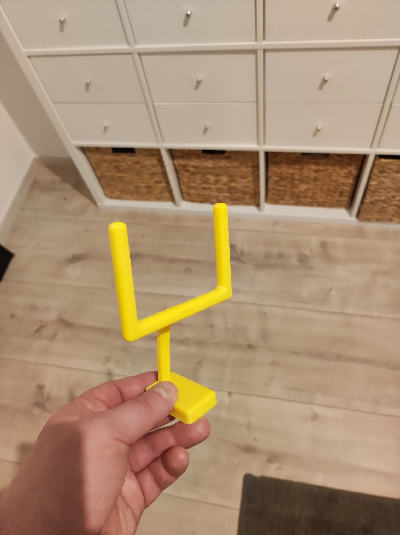 Cột gôn bóng đá thu nhỏ tại sân vận động Snack