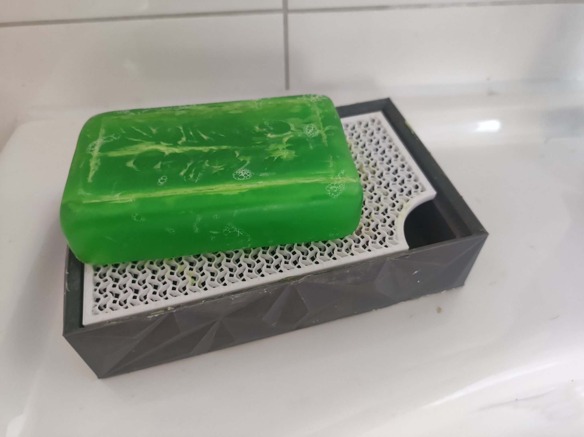 Đĩa xà phòng Low Poly cho nhà tắm