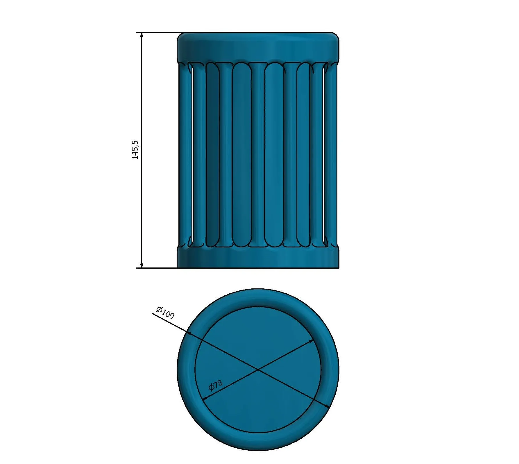 Thùng rác nhỏ để giấy và rác thải văn phòng