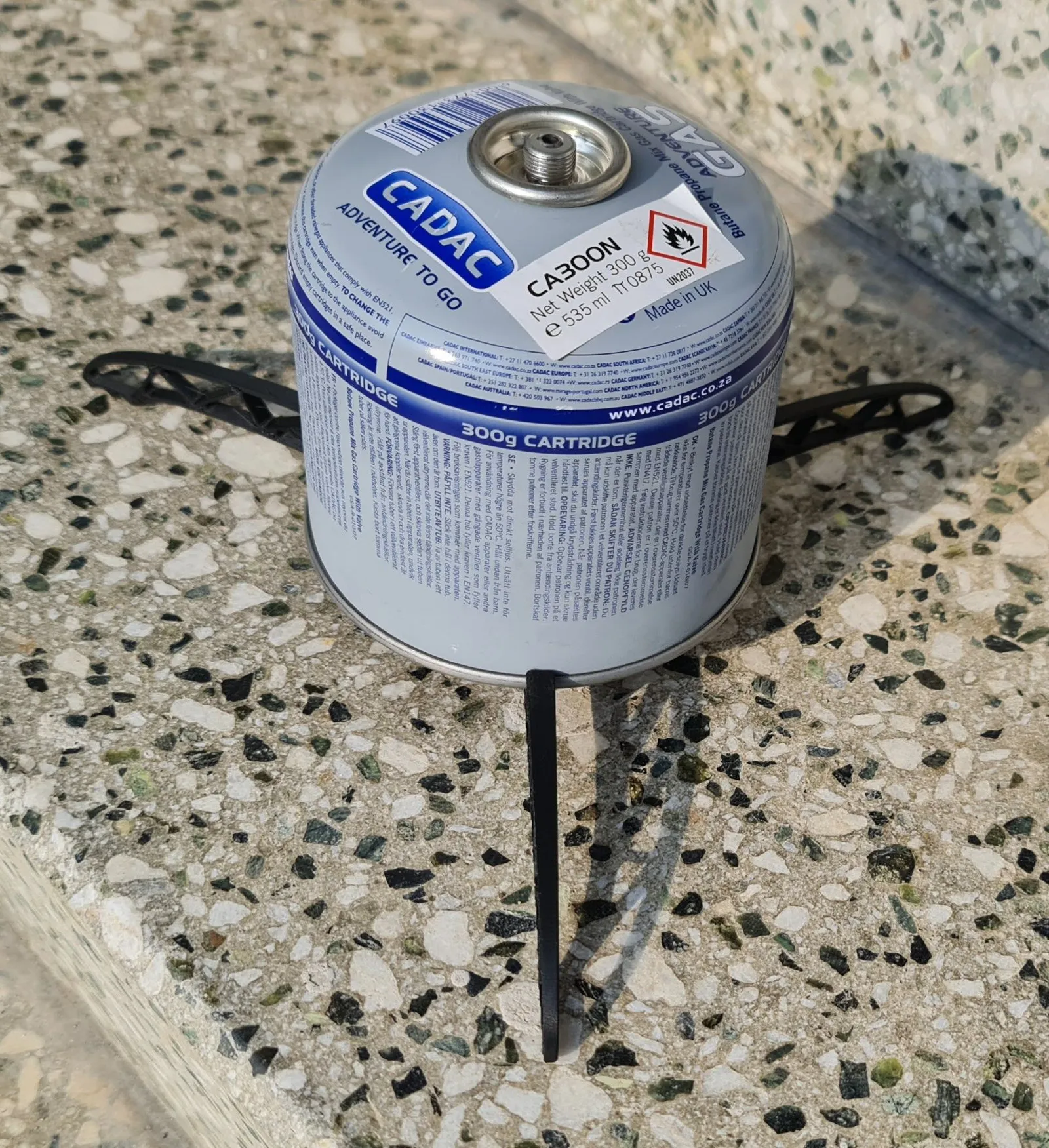 Giá đỡ bình gas cho bếp nấu cắm trại