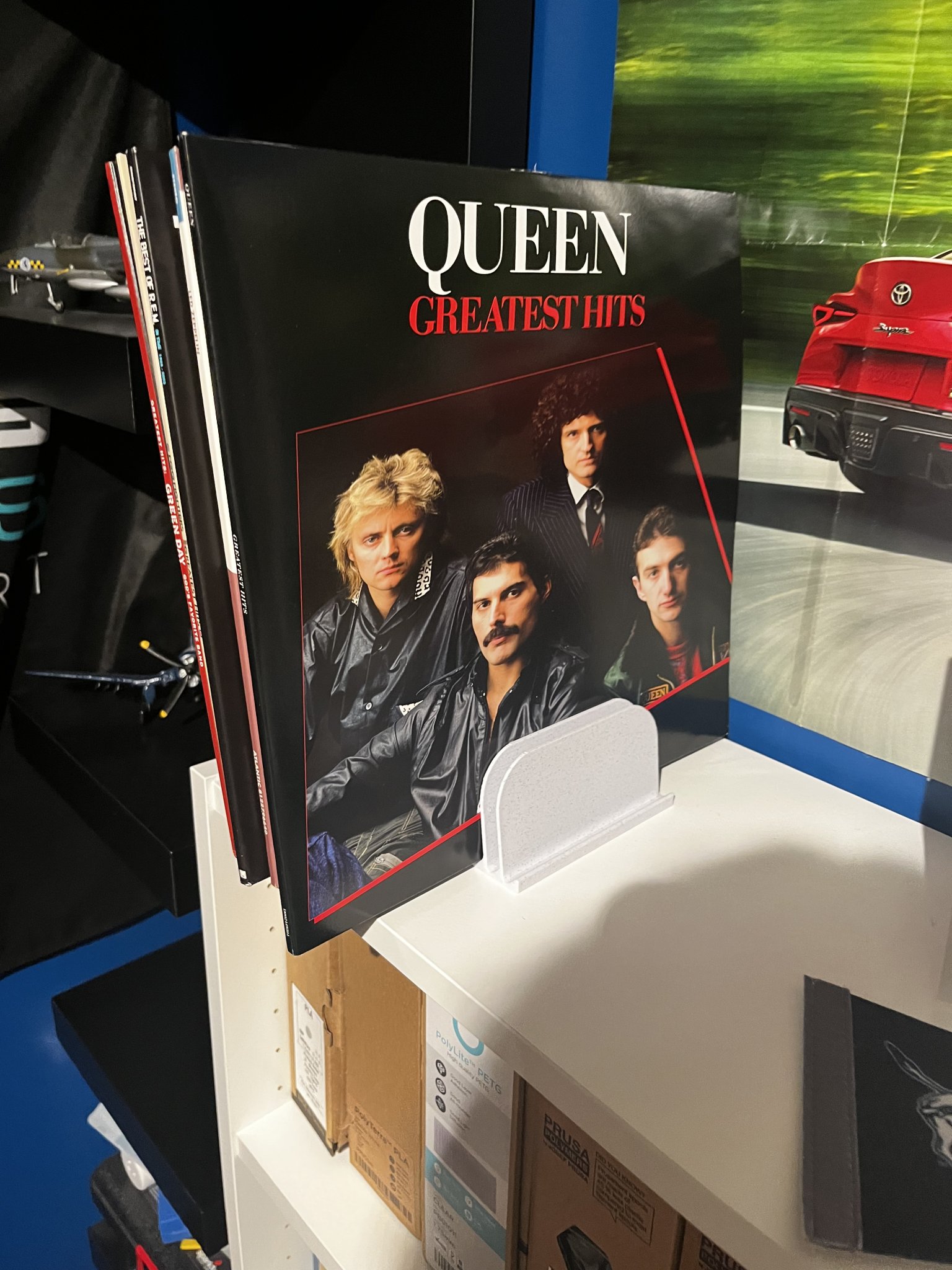 Giá đỡ lưu trữ đĩa vinyl cho 10 bản thu âm