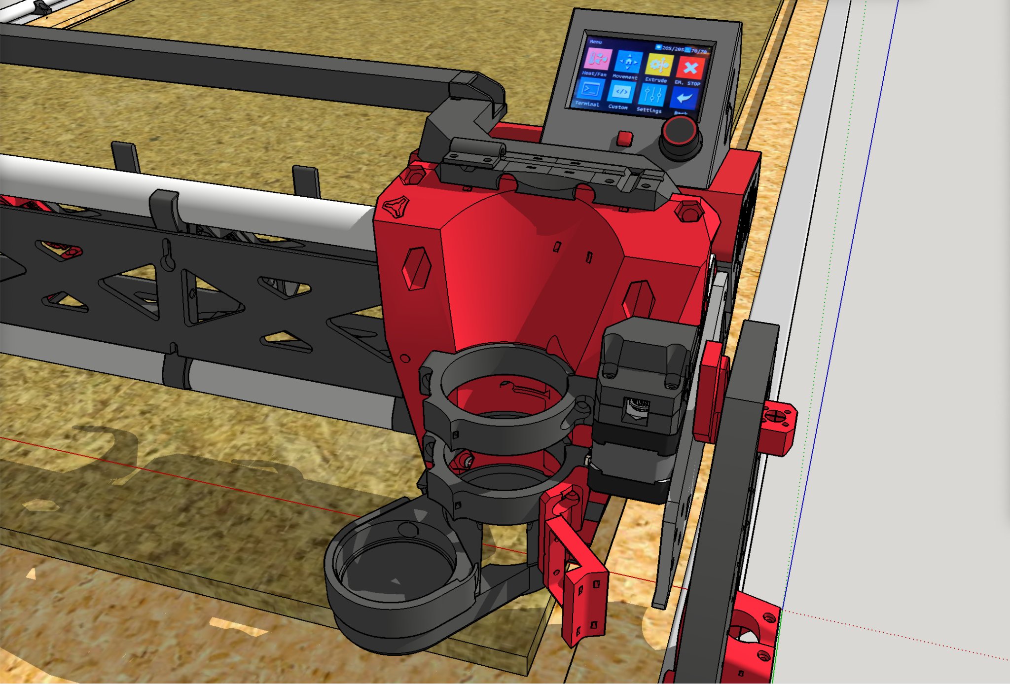 Giá đỡ bút và giá đỡ dao kéo cho LowRider 3 CNC với giày bụi ...