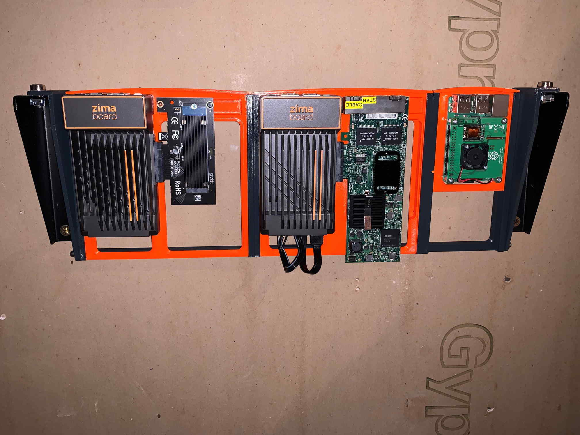 Giá đỡ mô-đun 1U cho ZimaBoard và Raspberry Pi