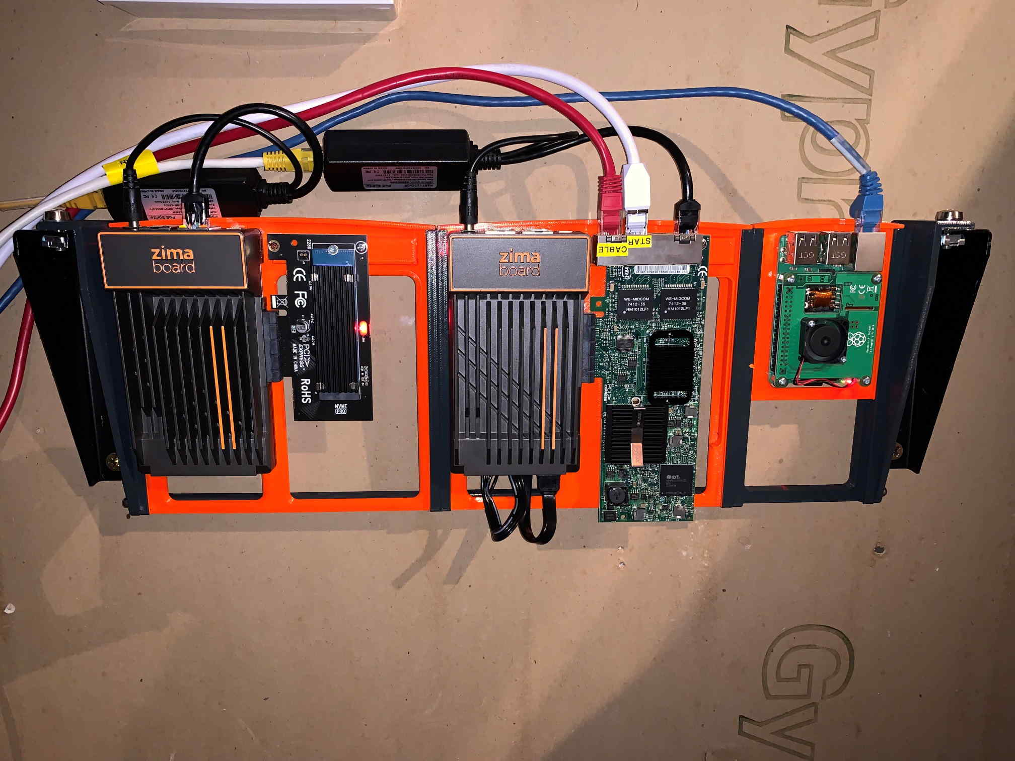 Giá đỡ mô-đun 1U cho ZimaBoard và Raspberry Pi