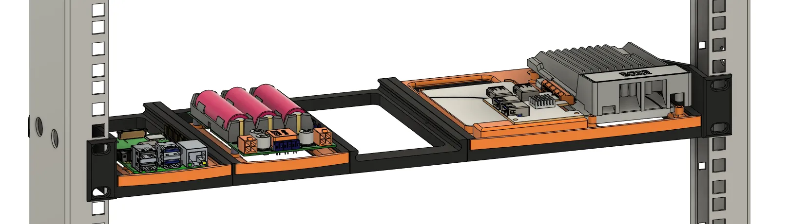 Giá đỡ mô-đun 1U cho ZimaBoard và Raspberry Pi