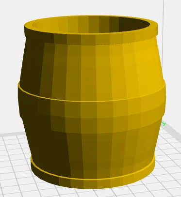 Giá đỡ bút hình thùng kiểu low poly