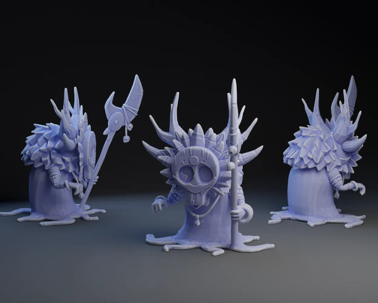 Nhân vật Tiki Shaman với mặt nạ độc đáo