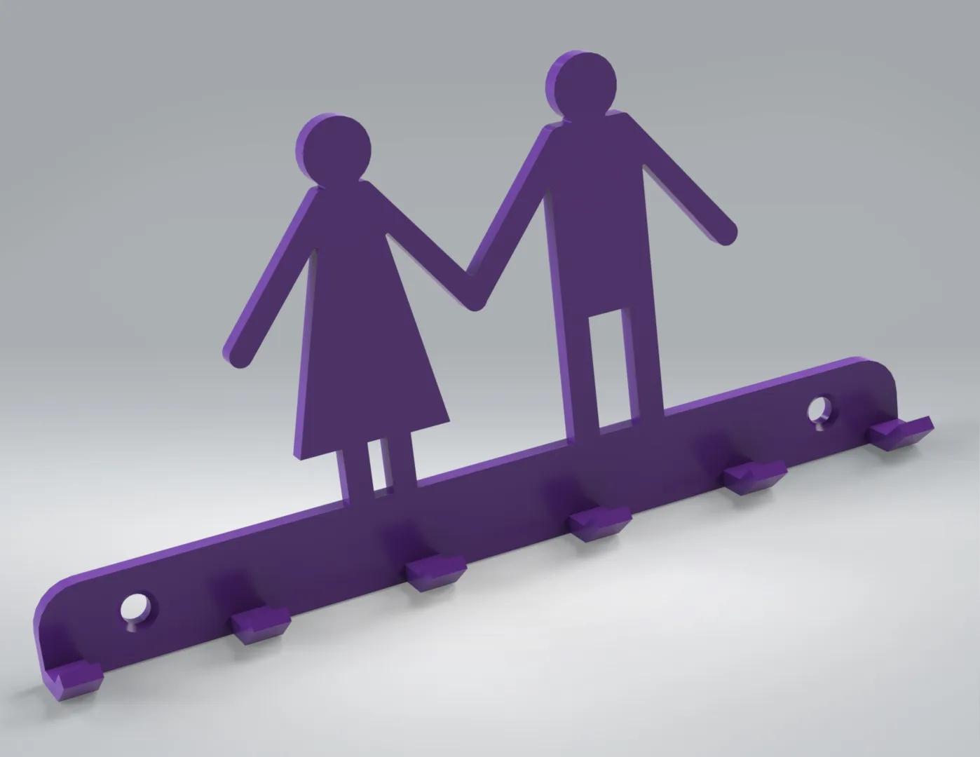 Giá đỡ chìa khóa treo tường có thể gắn dễ dàng