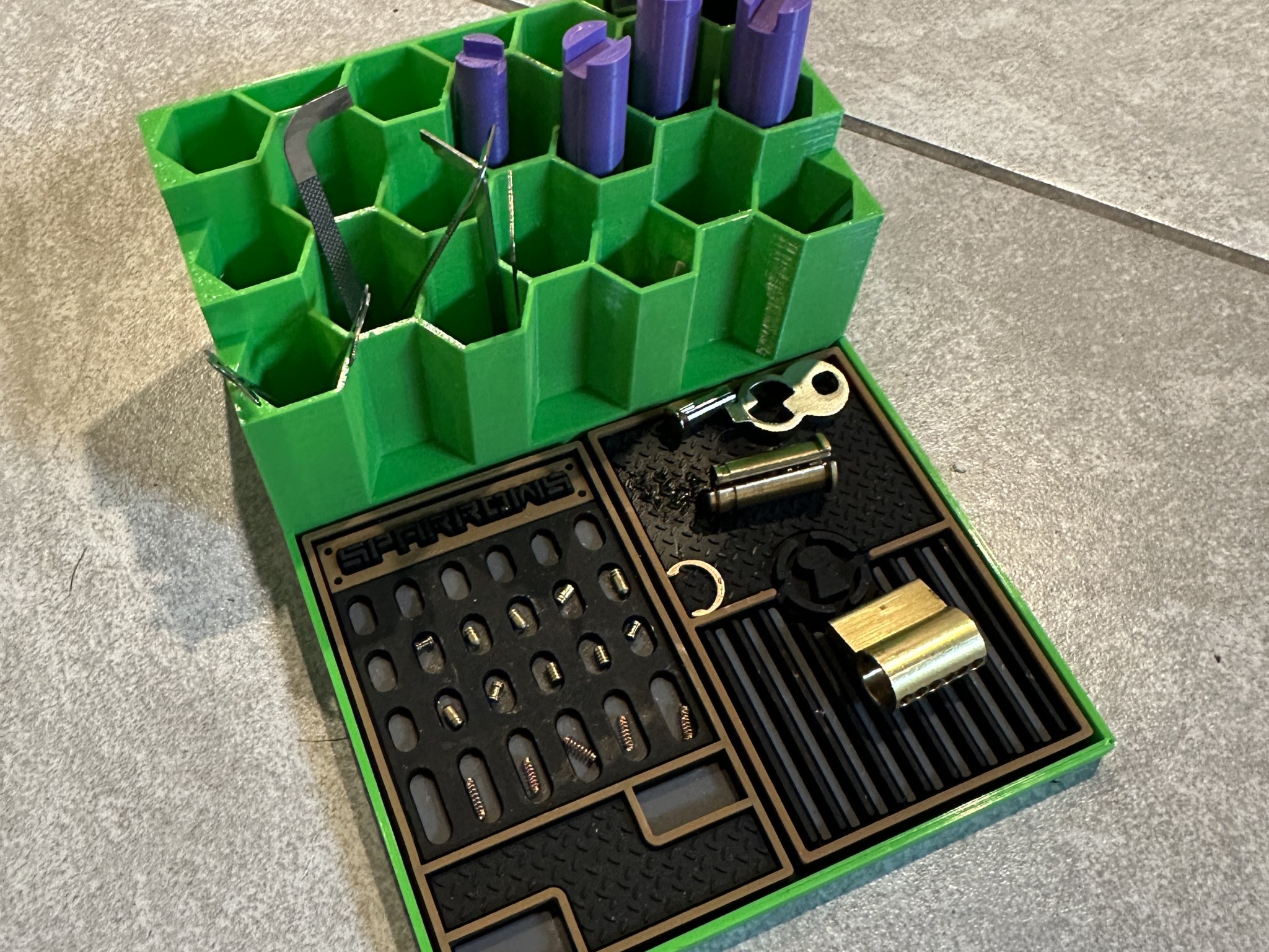 Khay ghim Hex dành cho thảm ghim Sparrows Mini