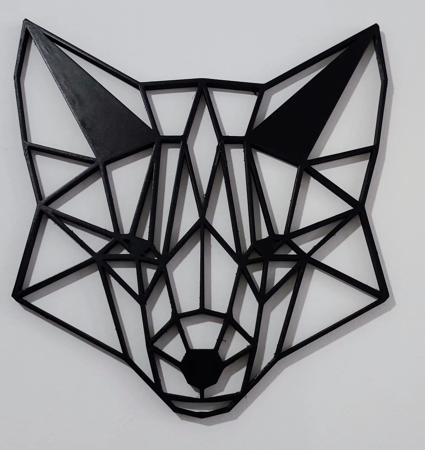 Đầu thú động vật hình học trang trí tường