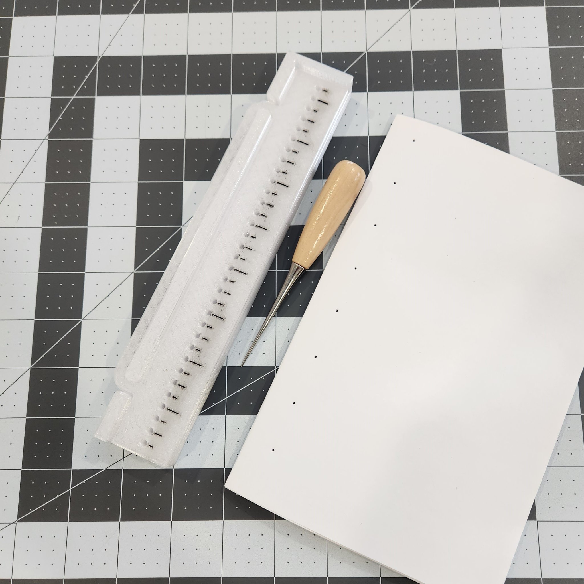 Hướng dẫn công cụ đục lỗ cho sách Coptic