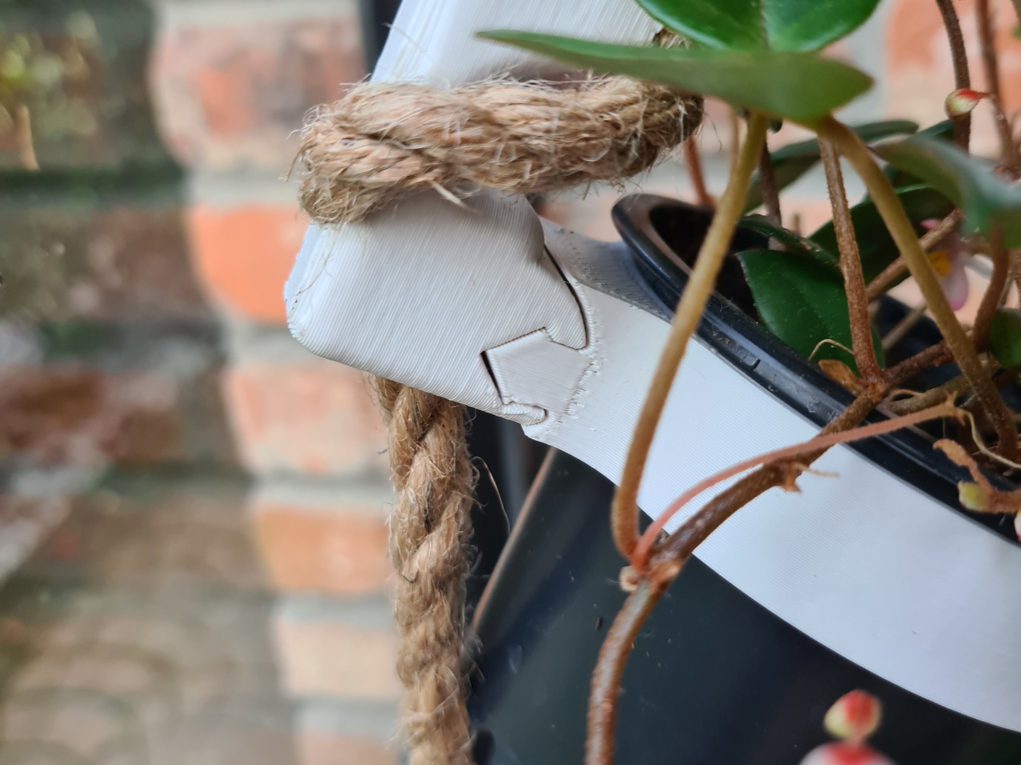 Giá treo chậu cây bằng dây thừng có thể thay đổi linh hoạt