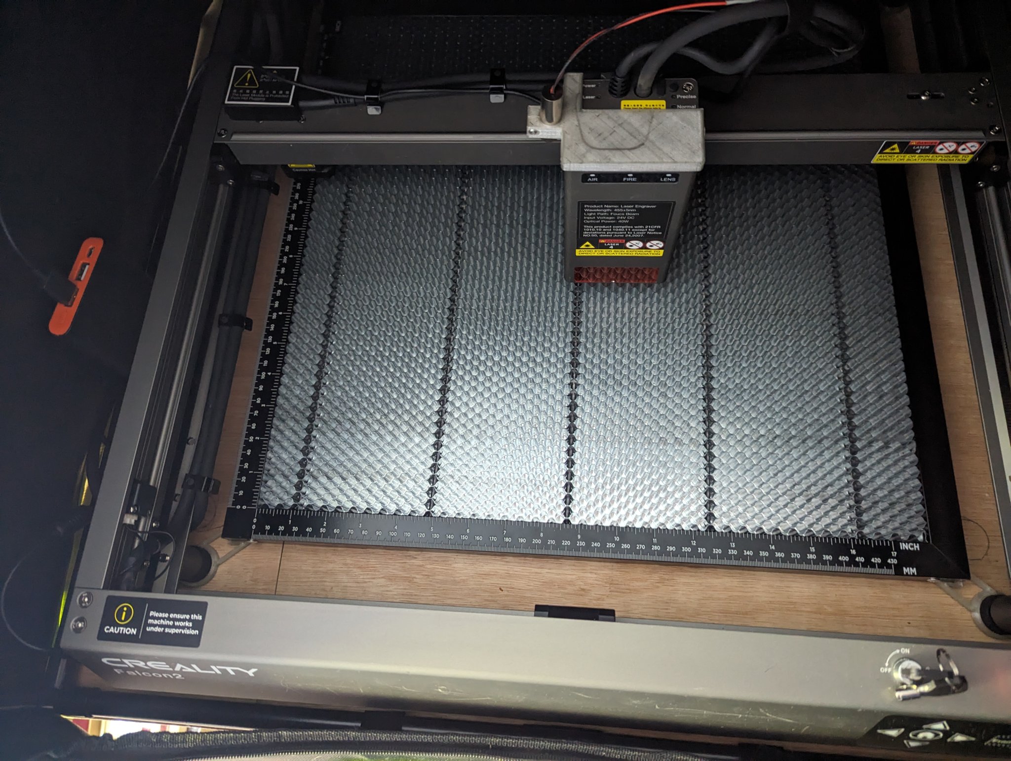 Giá đỡ chân Creality Falcon 2 40w với căn chỉnh giường