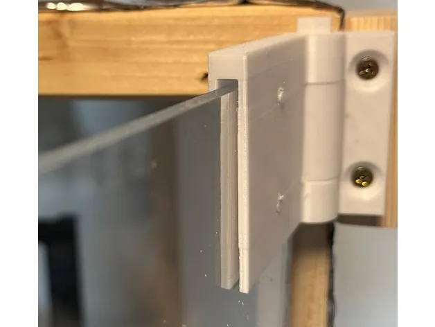 Bản lề cho tấm acrylic/plexiglass dày 4mm