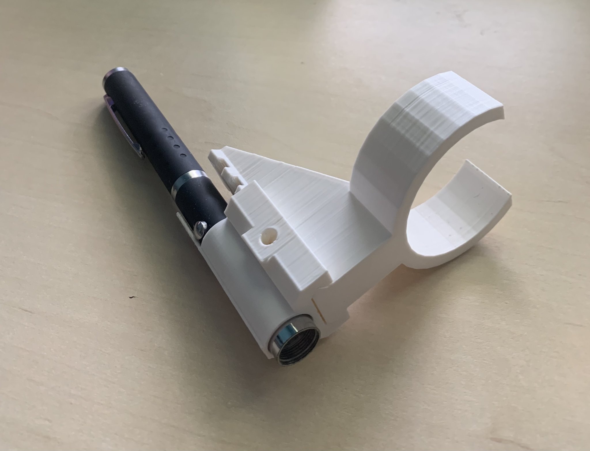 Súng khoai tây 50mm với kính ngắm lazer và ray picatinny