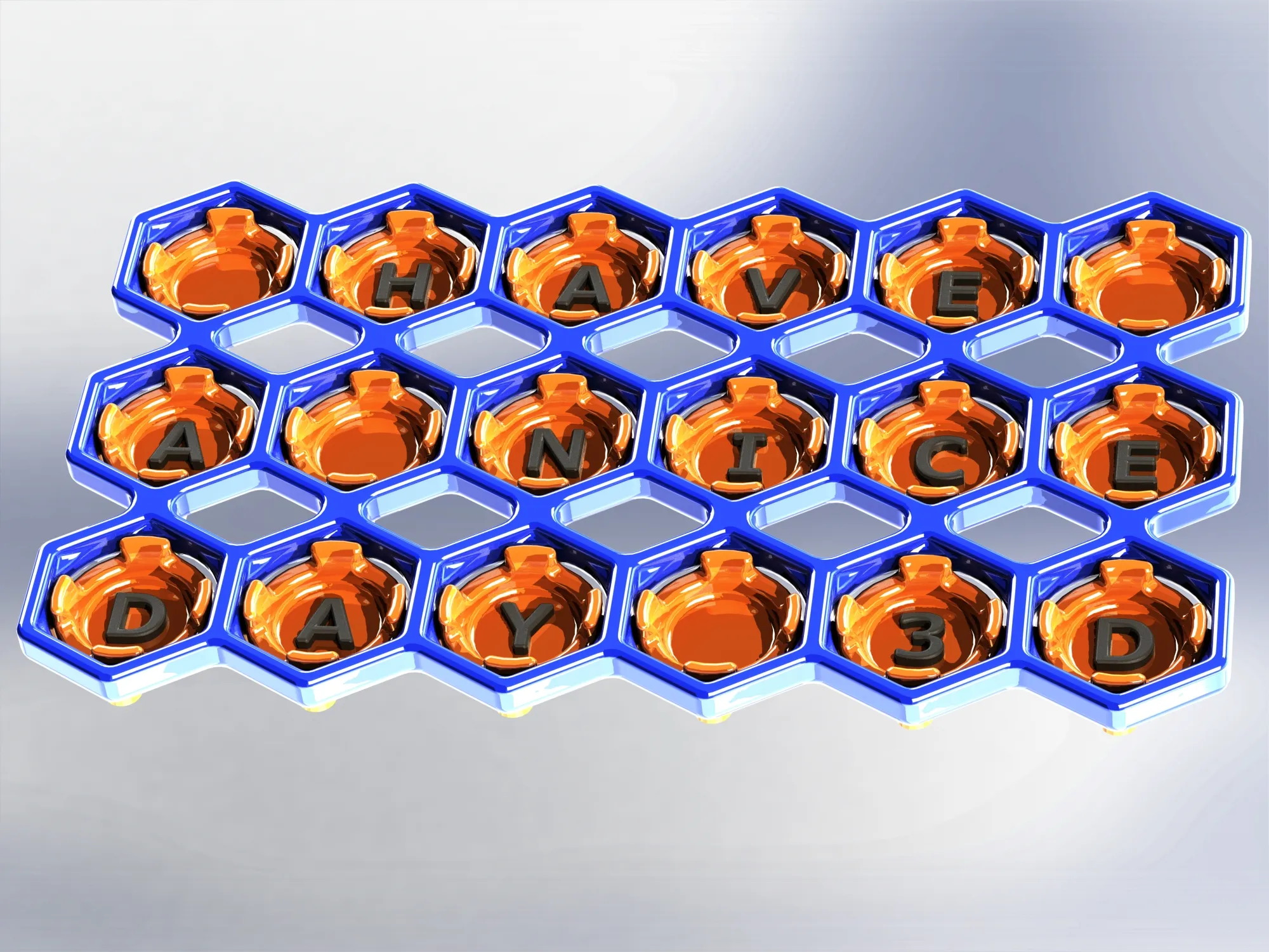 Giá đỡ trang trí chữ viết 3D cho không gian sống vui vẻ