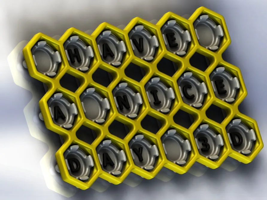 Giá đỡ trang trí chữ viết 3D cho không gian sống vui vẻ