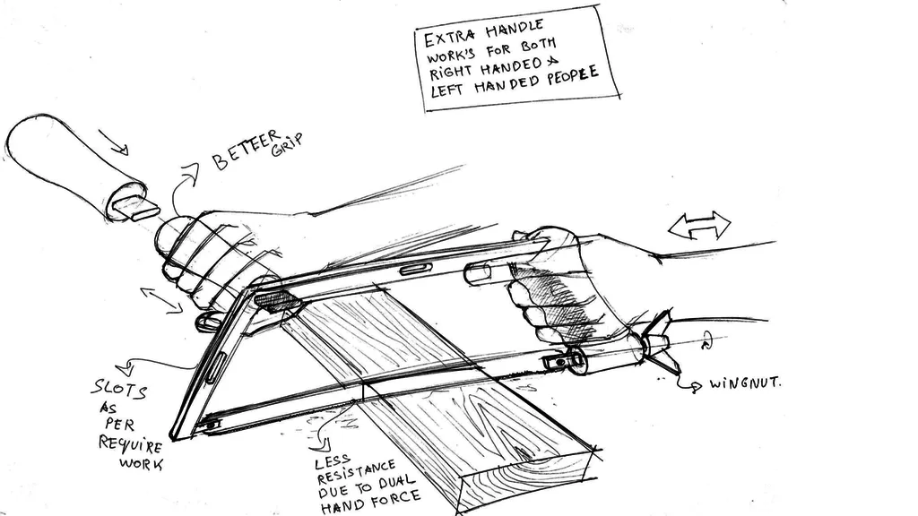Cán cưa tay ergonomic với bu lông M6