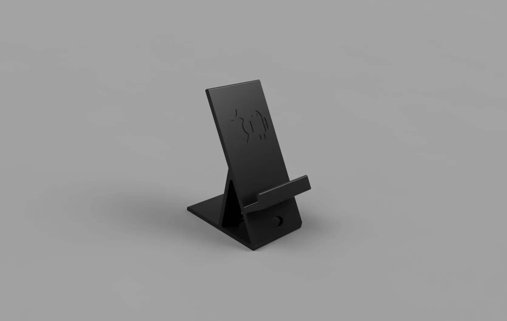 Giá đỡ điện thoại đơn giản dễ in không cần hỗ trợ