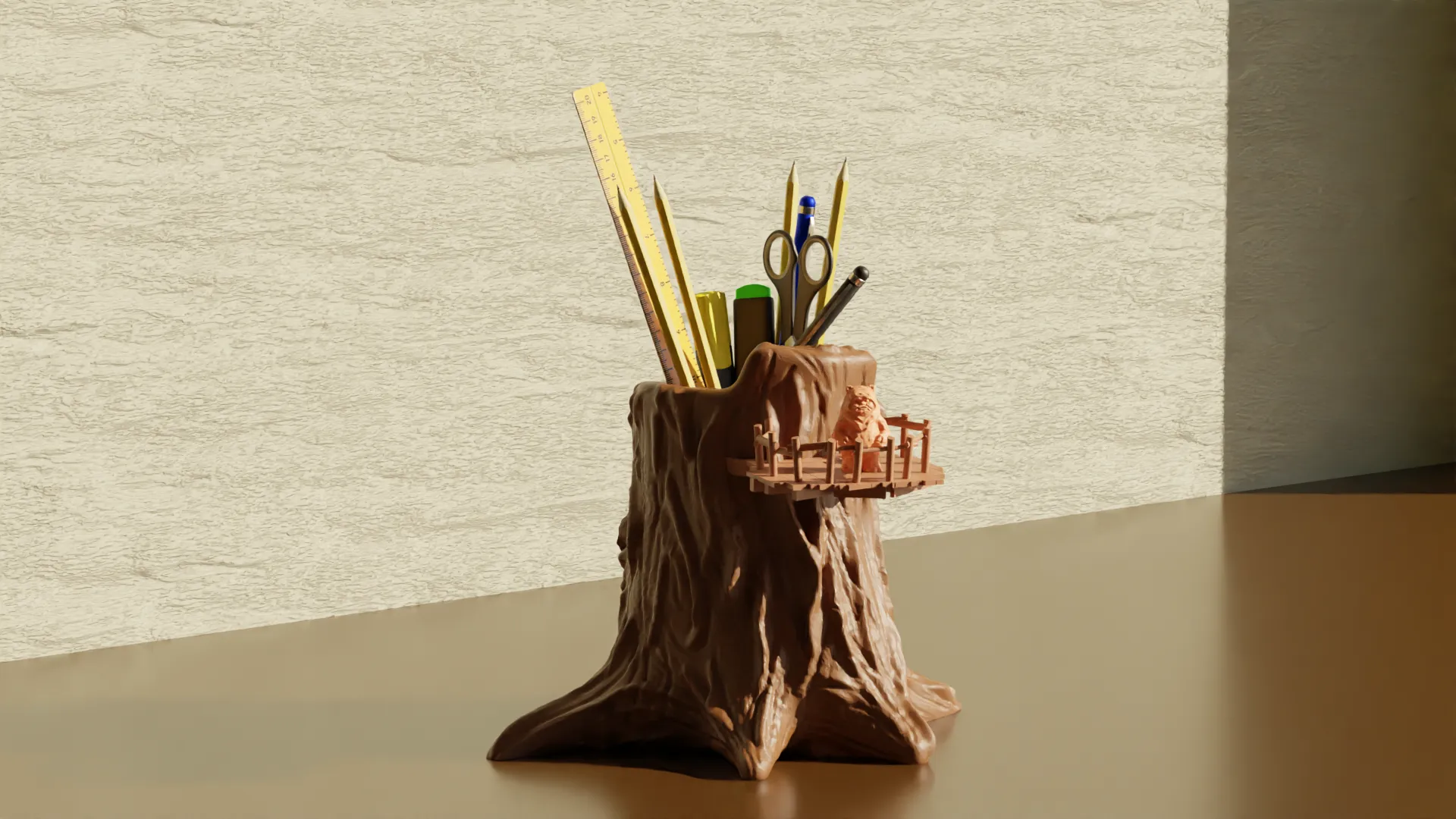 Nhà cây Ewok - Giá đỡ bút và chậu cây Star Wars