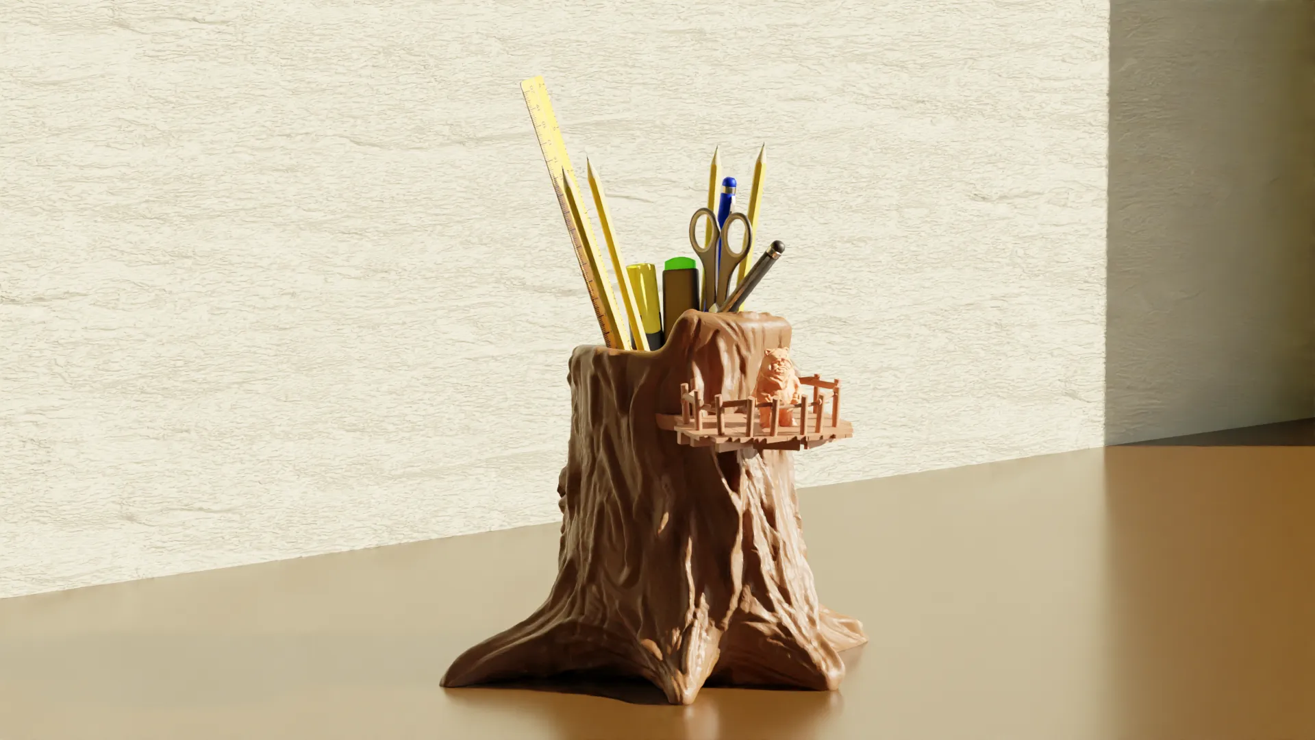 Nhà cây Ewok - Giá đỡ bút và chậu cây Star Wars