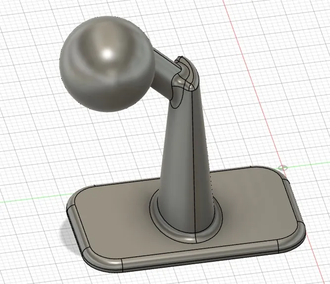 Giá đỡ điện thoại ô tô với đầu bóng 17mm