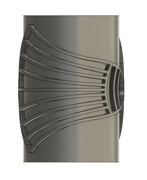 Công cụ tạo kết cấu gốm sứ hình cuộn Ai Cập