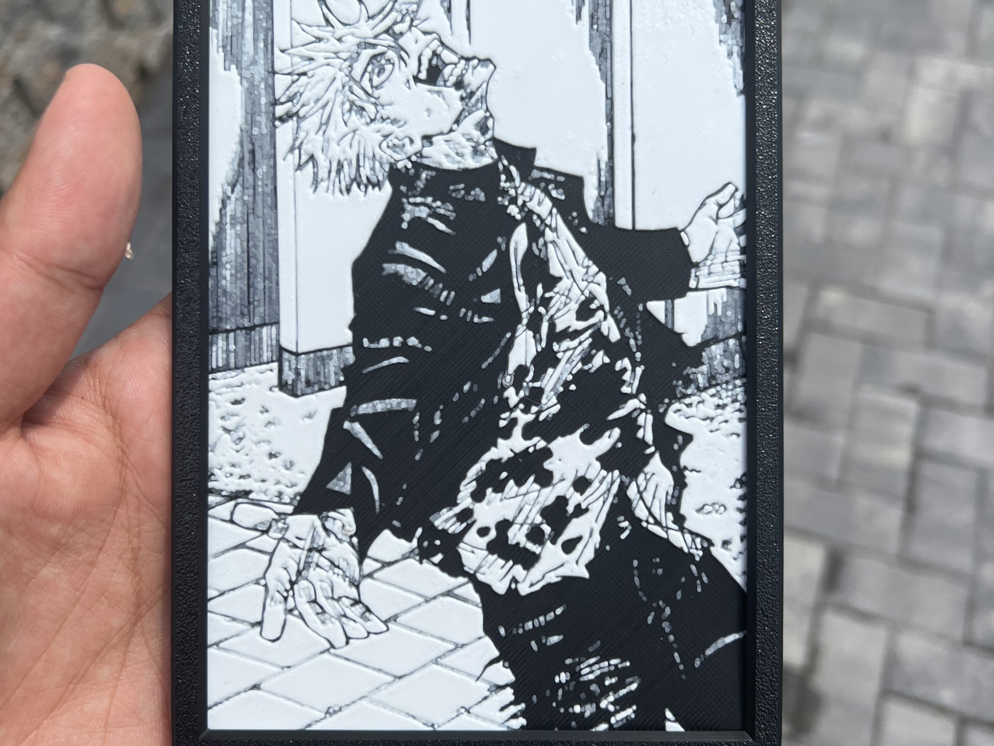 Bảng tranh manga Gojo Satoru trong Jujutsu Kaisen