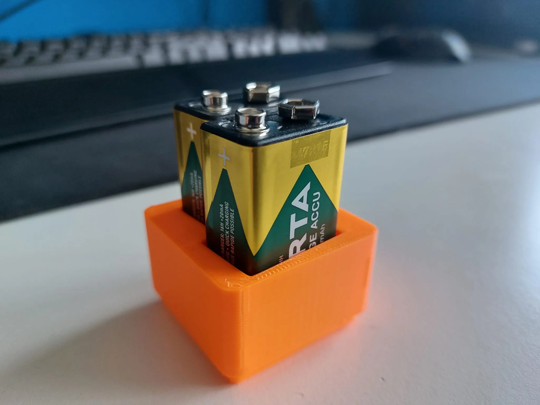 Giá đỡ pin 9V cho hệ thống lưu trữ Gridfinity