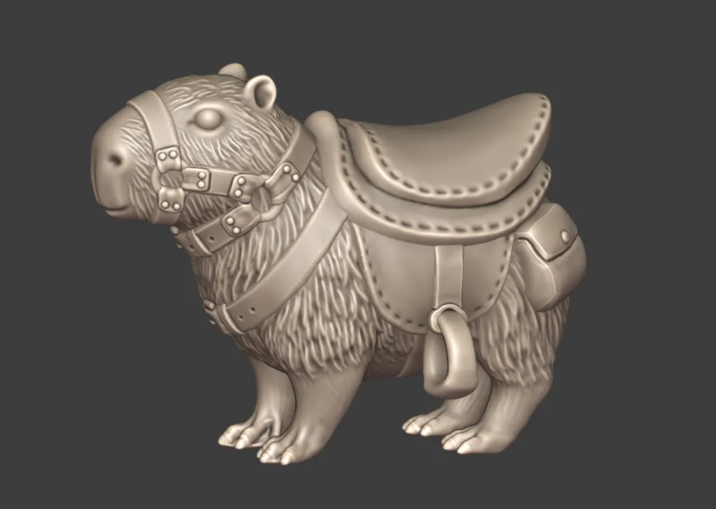 Bạn đồng hành Capybara trong loạt mô hình thú cưng