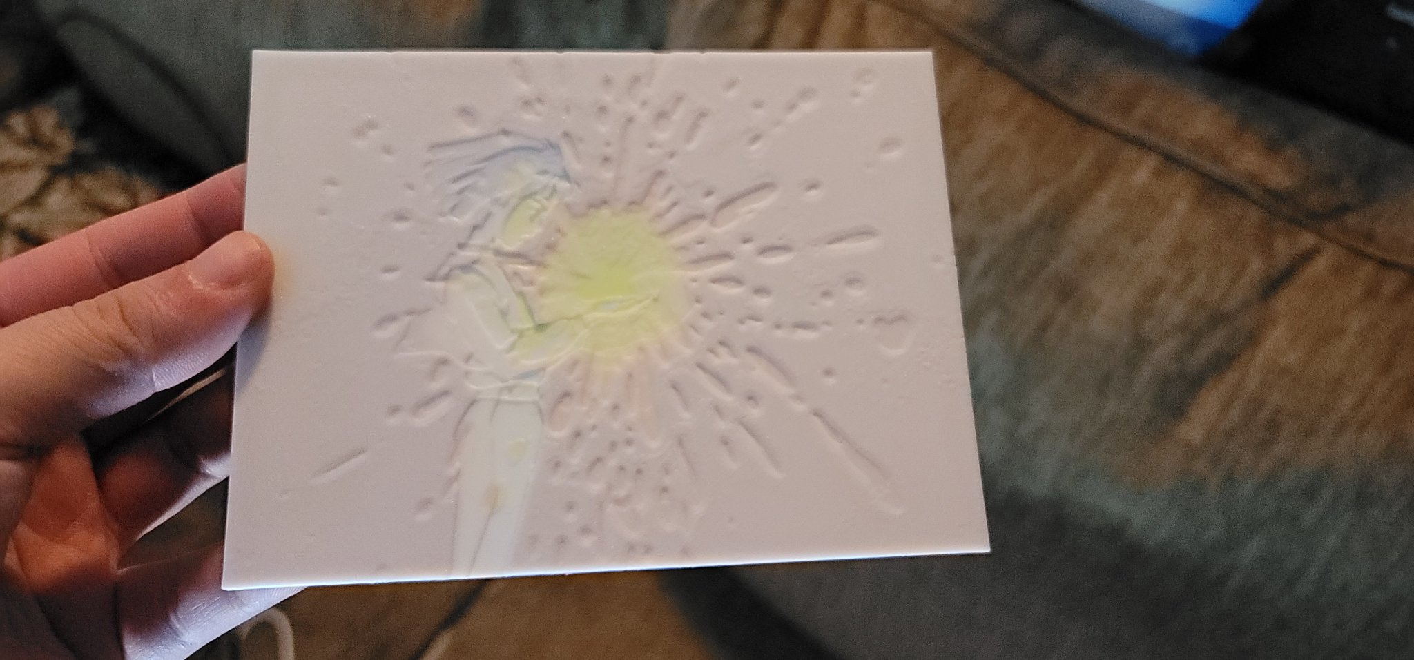 Lithophane lâu đài di động của Howl trong phong cách Ghibli