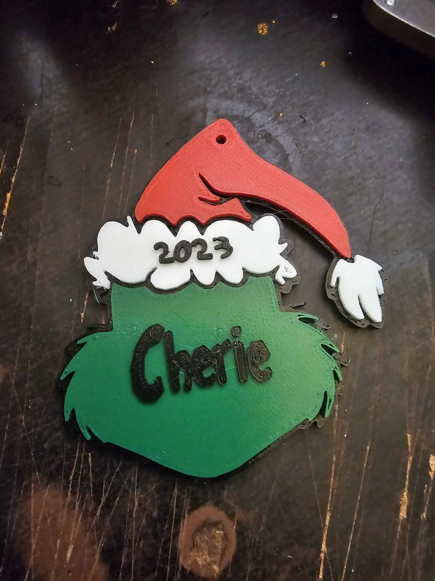 Móc treo mũ Giáng sinh Grinch thiết kế 3D