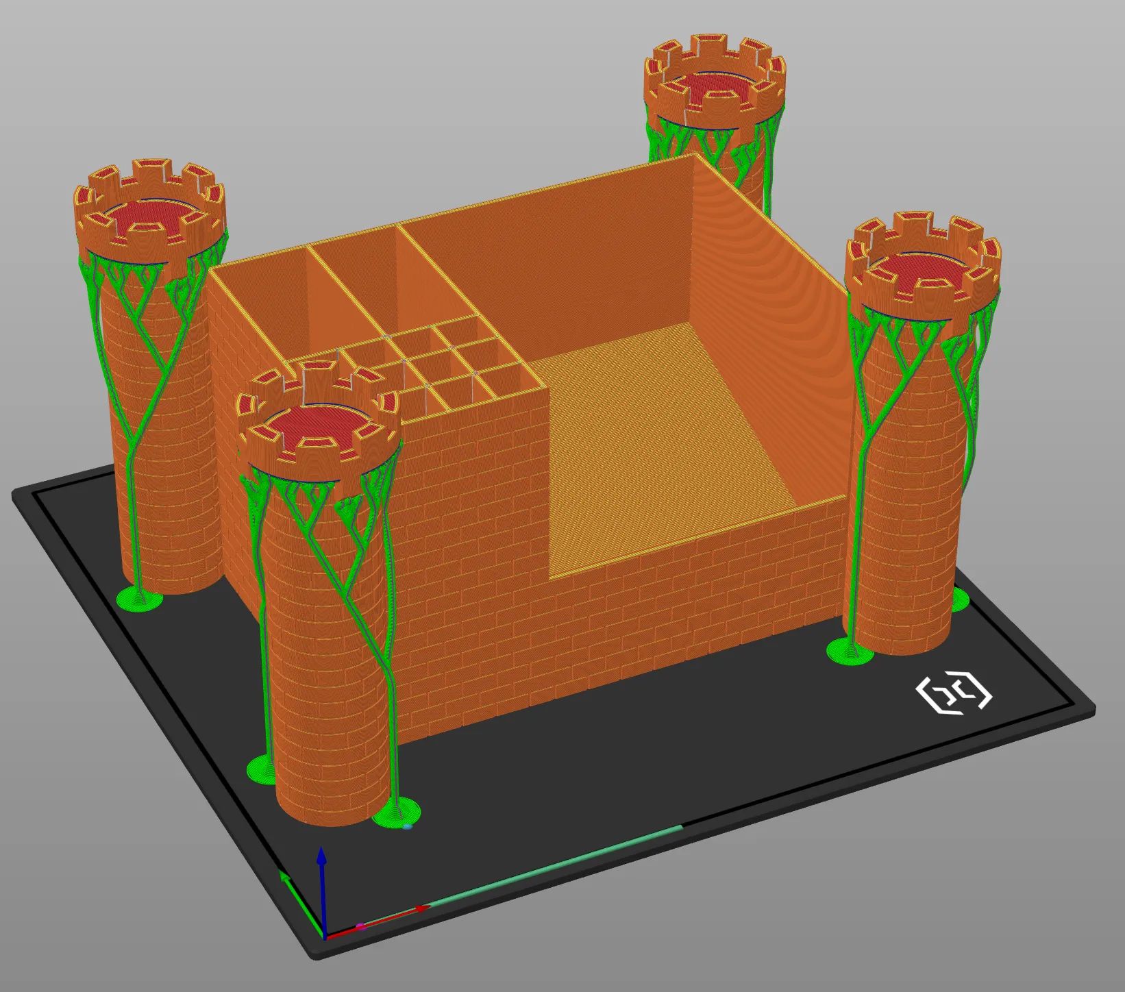 Giá đỡ bàn làm việc kiểu lâu đài trung cổ