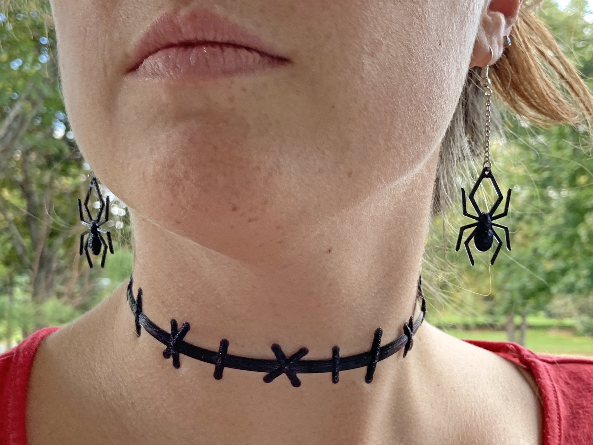 Bông tai nhện treo đơn giản dành cho mùa Halloween