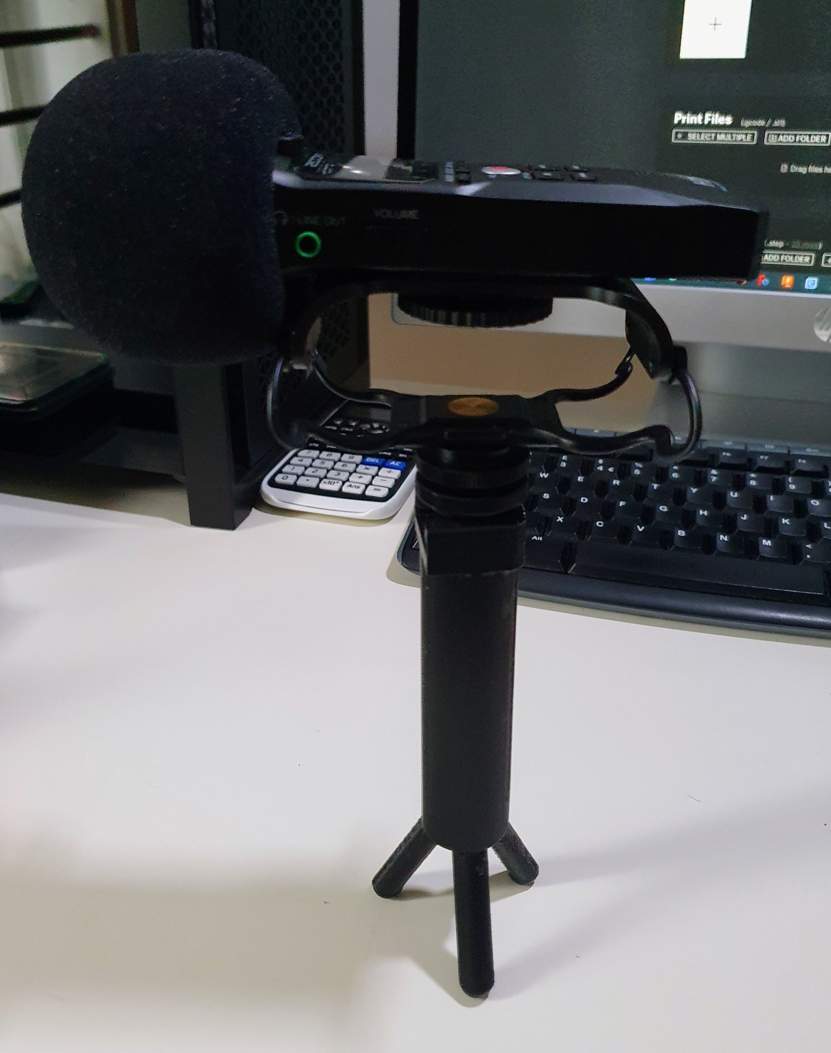 Tay cầm chân máy cho đĩa nóng dành cho micro