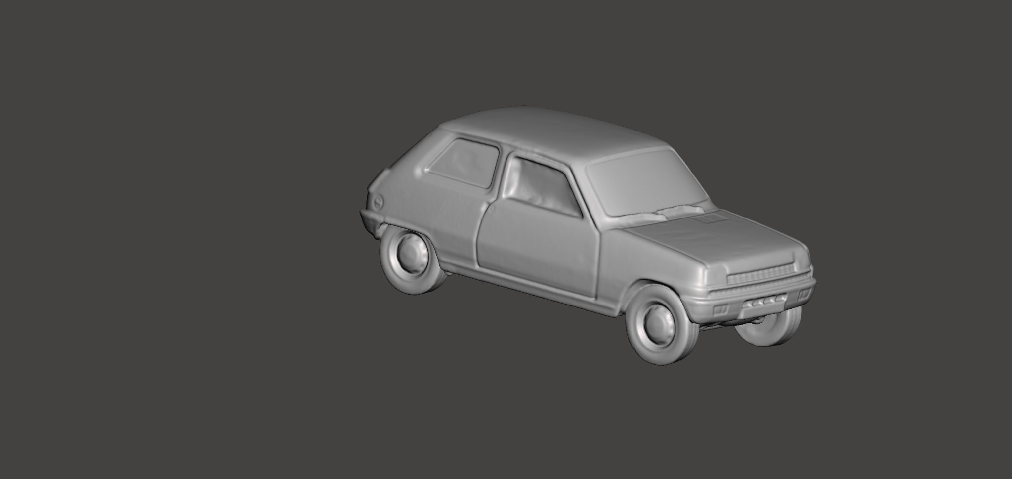 Mô hình xe Renault 5 cổ điển 3D