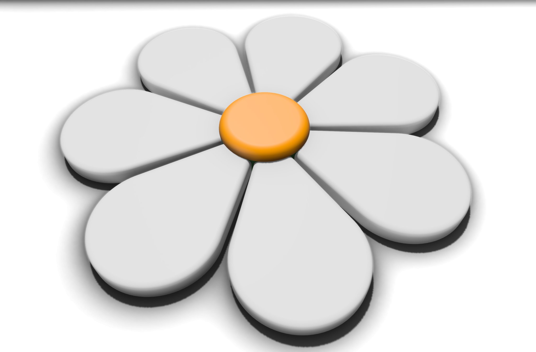 Hoa cúc đơn giản để in hoặc tích hợp vào mô hình khác