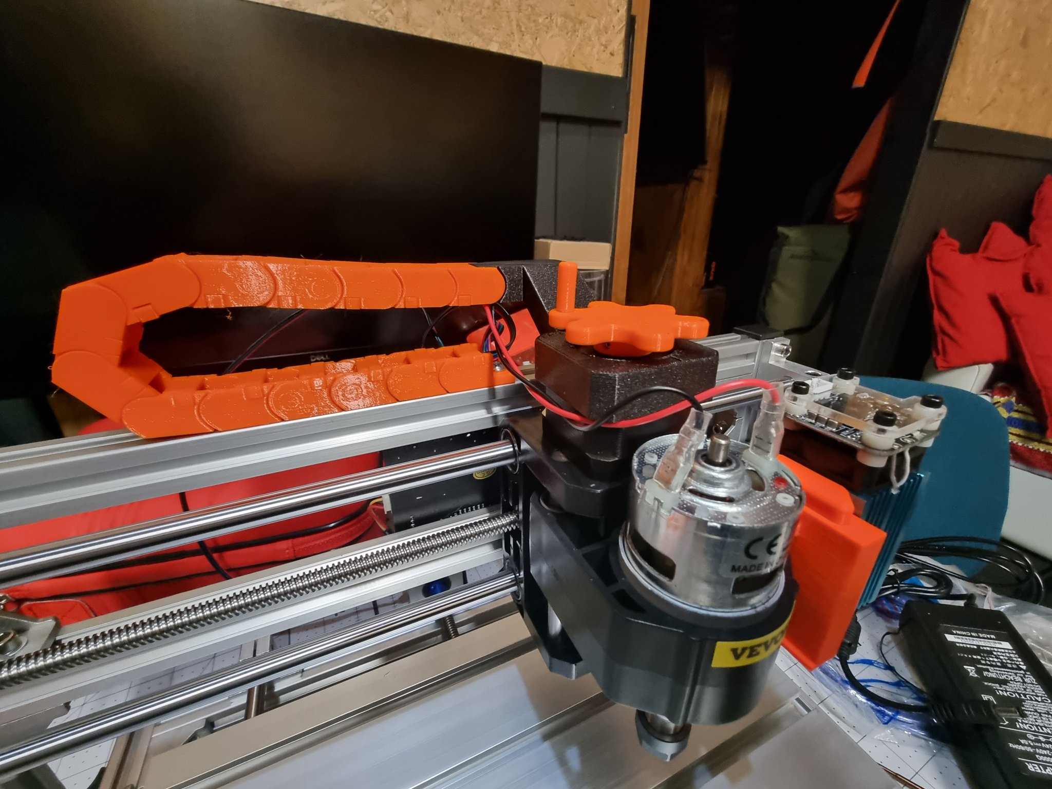 Núm vặn tay cầm trục vít dẫn 8mm cho máy CNC 3018