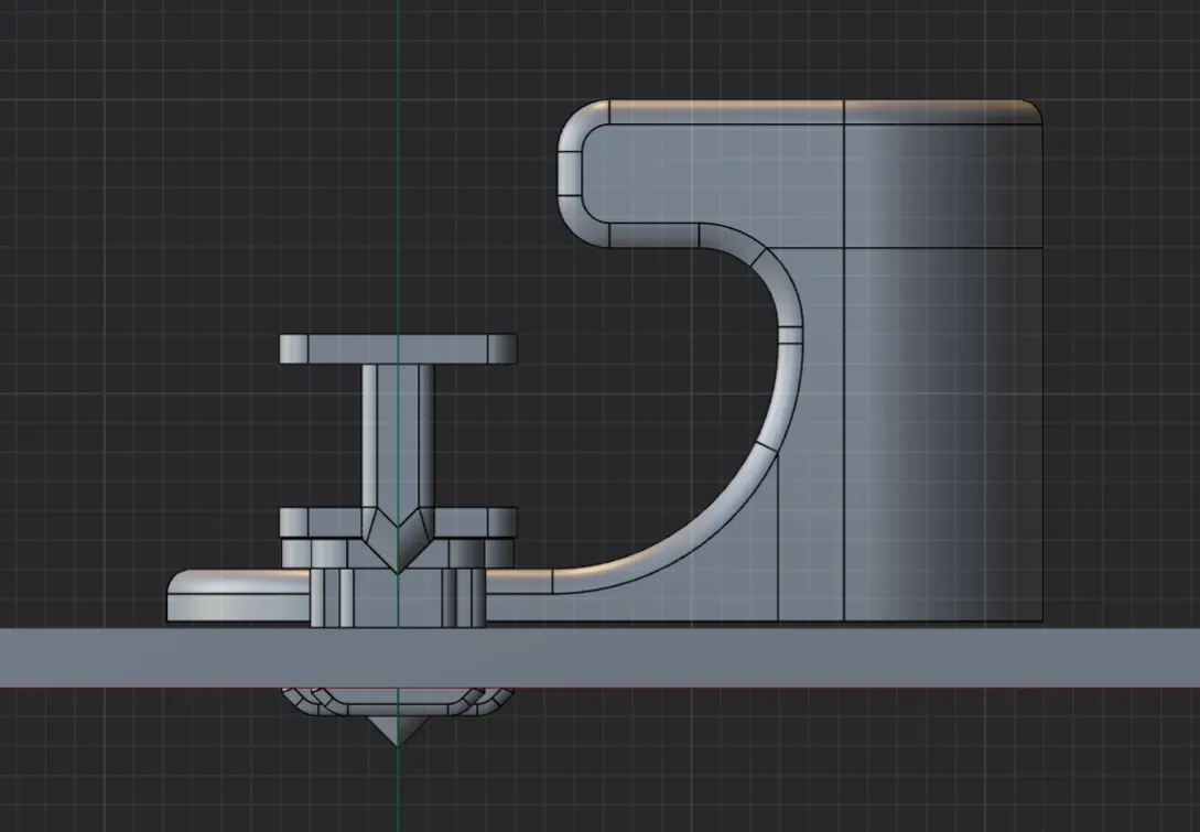 Bảng gắn Bambulab P1P với móc hỗ trợ thêm