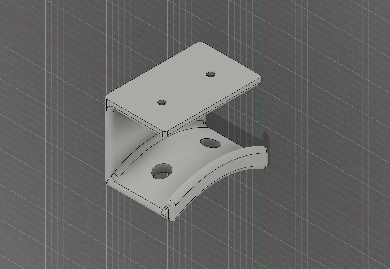 Giá treo tai nghe dưới bàn với quản lý cáp