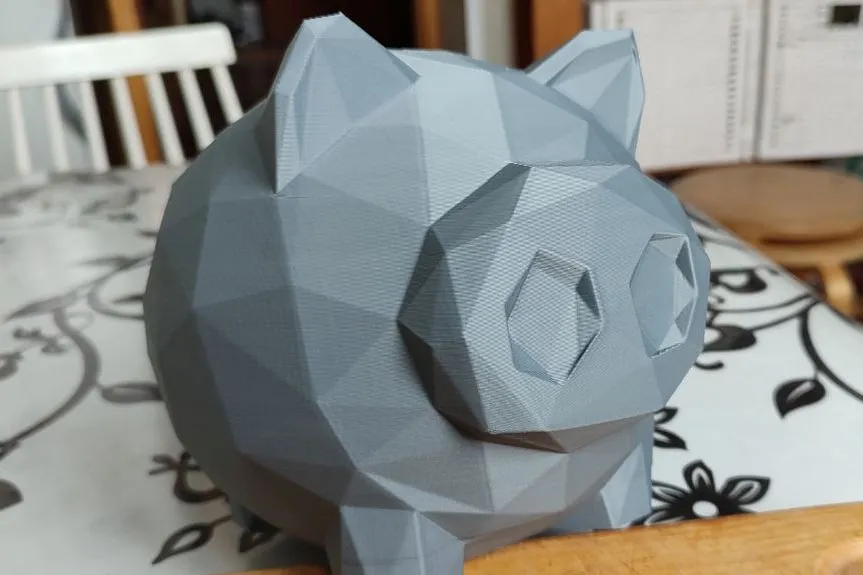 Két heo LowPoly dễ in 3D với thiết kế thông minh