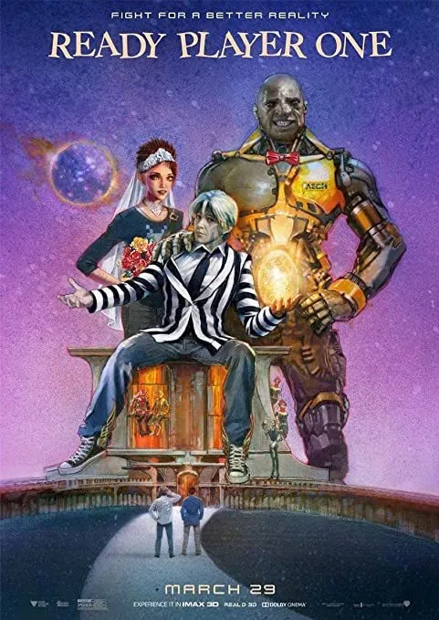 Áp phích lithophane phim Ready Player One phiên bản 2