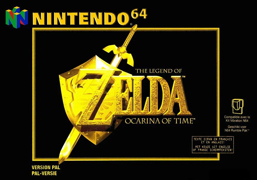Mô hình lithophane bìa game The Legend of Zelda: Ocarina of Time trên Nin...