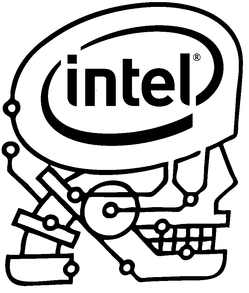 Biểu tượng chính hãng Intel Skulltrail dành cho PC