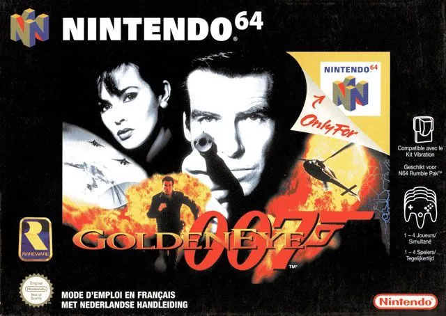 Vitrail Lithophane dành cho bìa game Golden_Eye_007 trên Nintendo N64