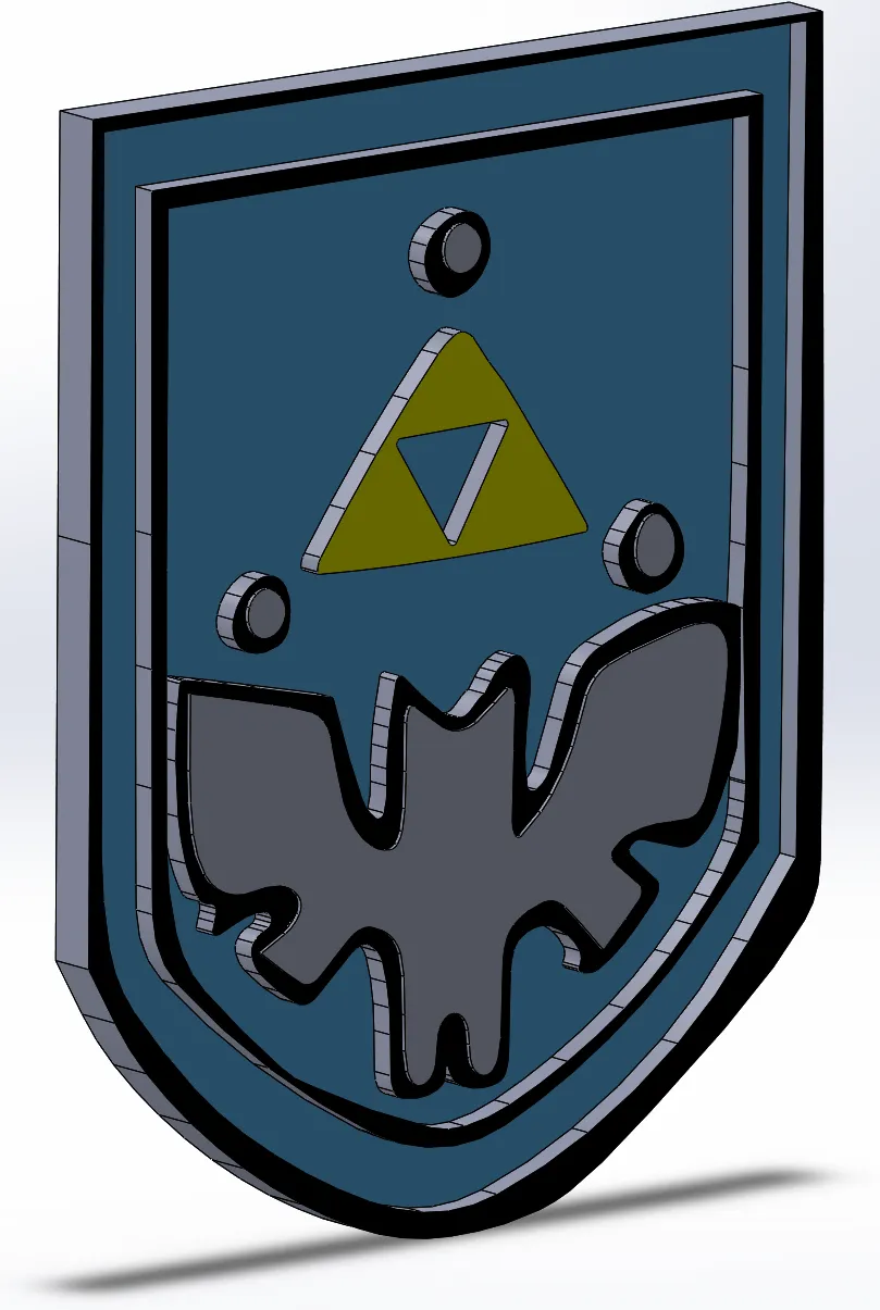 Thiết kế khiên của Link trong Zelda 4 Swords trên Gamecube