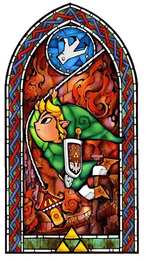 Vitrail Zelda Windwaker 6e mô hình (kính màu)